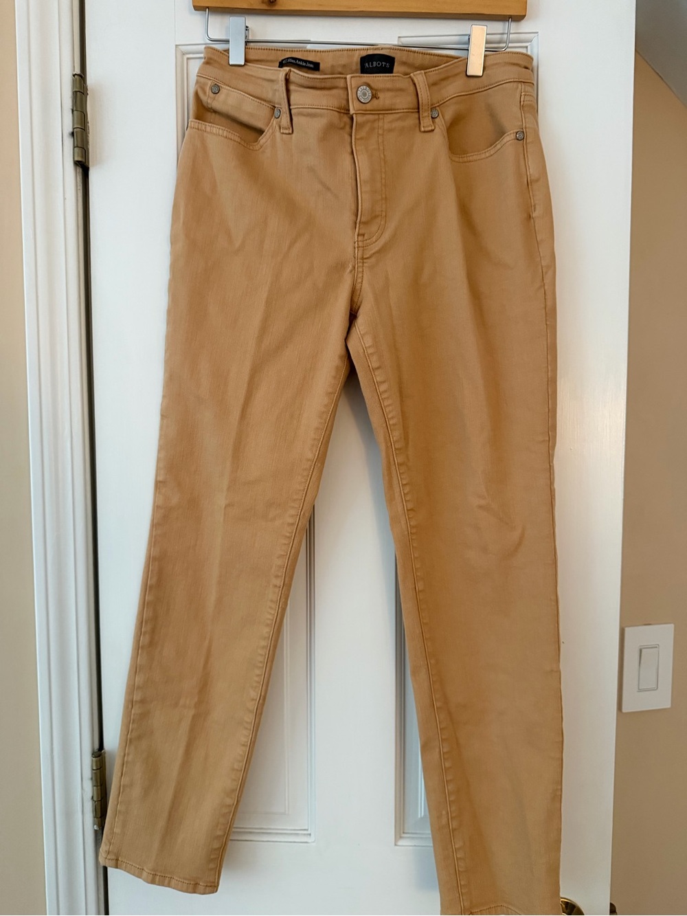 Talbots Slim Ankle Jeans in Camel Denim